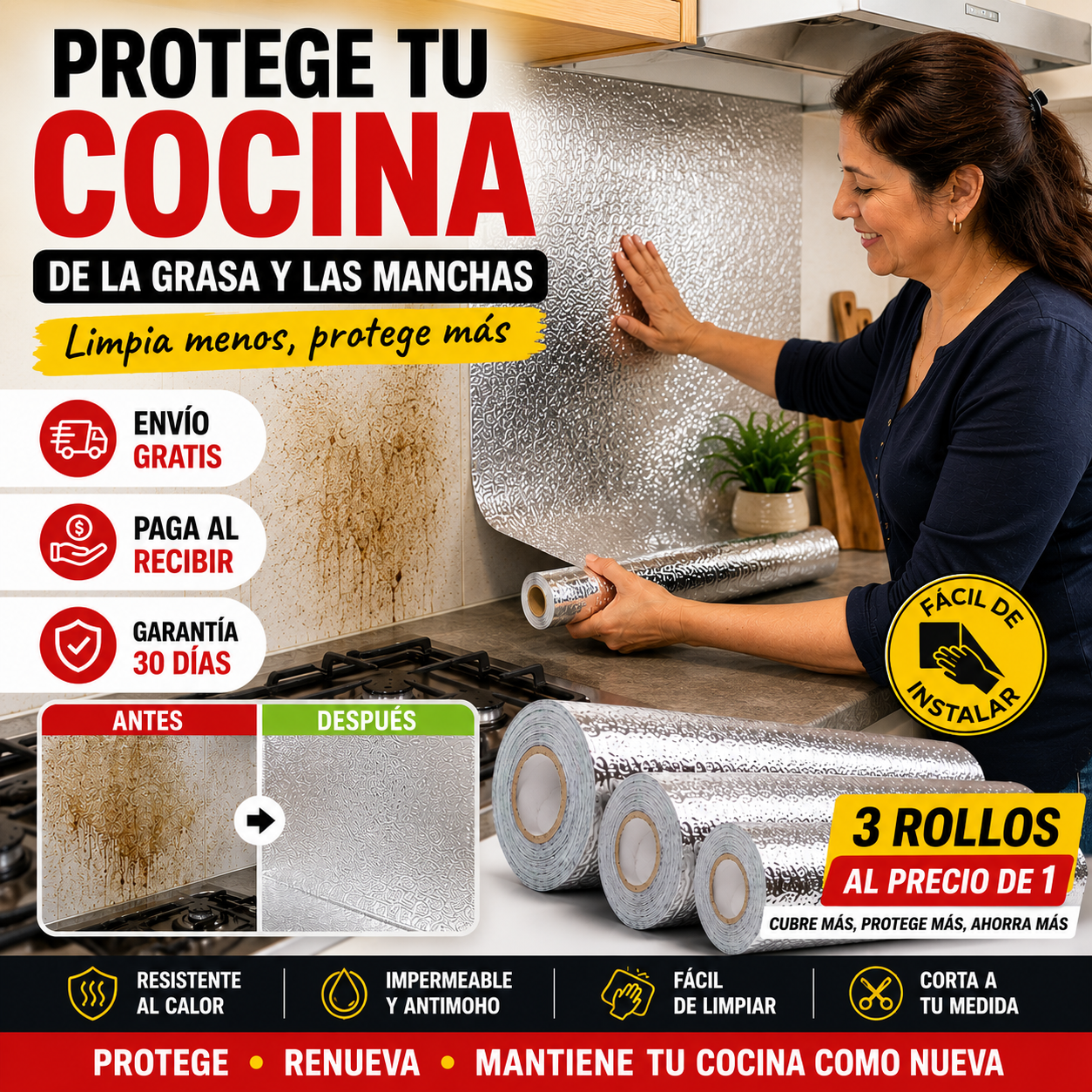 Limpia tu cocina con grasa, manchas y suciedad usando solo un paño