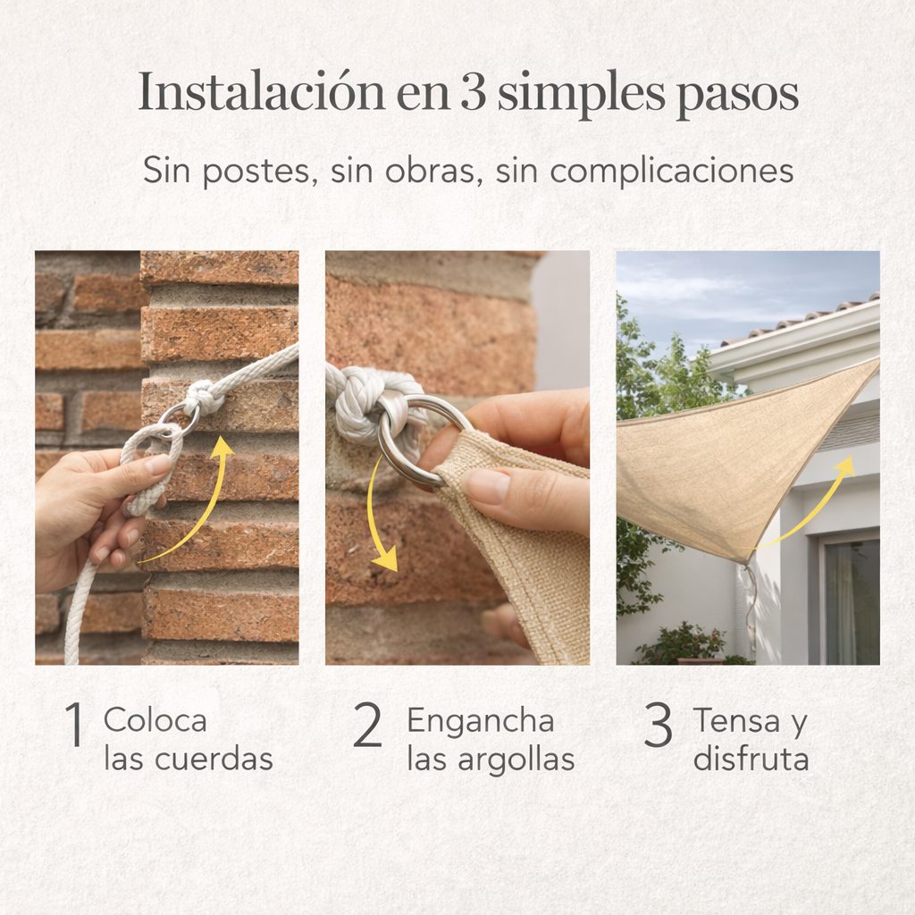 SombraVela™ - Sombra real para tu patio lista en minutos