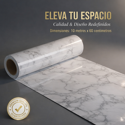 MarmoCover™ 10M x 60CM - Renueva tu espacio en 2 minutos sin maestros ni gastos exagerados.