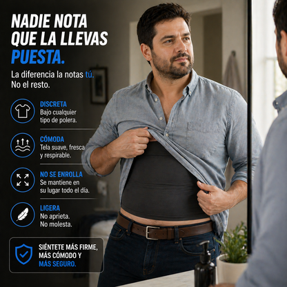 CamiFit™ Pack 2 Camisetas - Haz que el pecho y el abdomen dejen de marcarse bajo la polera en menos de 10 segundos