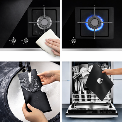 CleanSlide™ Pack de 4 - Olvídate de las salpicaduras de grasa y aceite en segundos