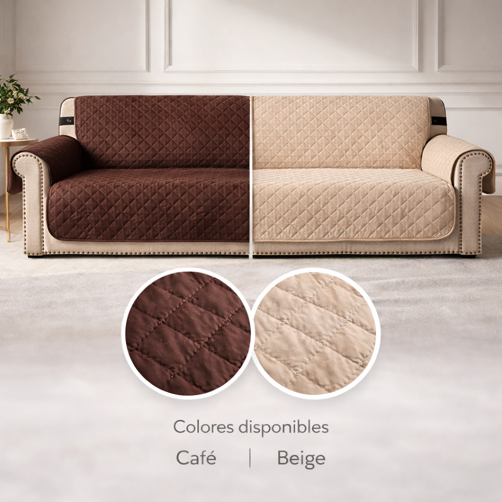 ProtegeSillón™ 2 en 1 Reversible - Cuida tus sillones de líquidos, manchas y pelos en sólo 1 minuto