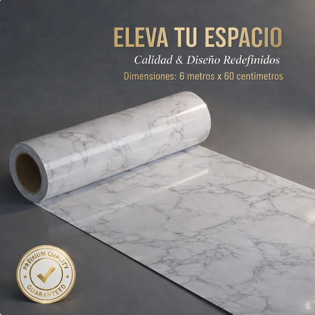 MarmoCover™ 6M x 60CM - Renueva tu espacio en 2 minutos sin maestros ni gastos exagerados