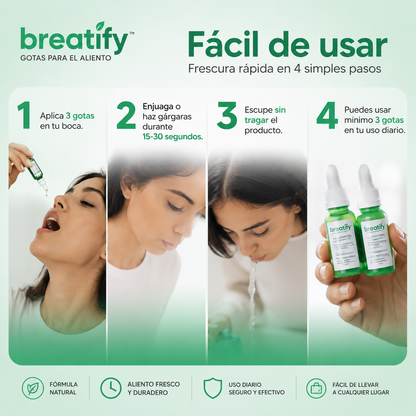 Breatify™ - Vuelve a hablar de cerca con confianza con solo 3 gotas