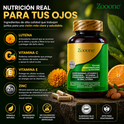 Zooone™ | Suplemento Ocular Premium - Detiene el deterioro ocular en 7 días