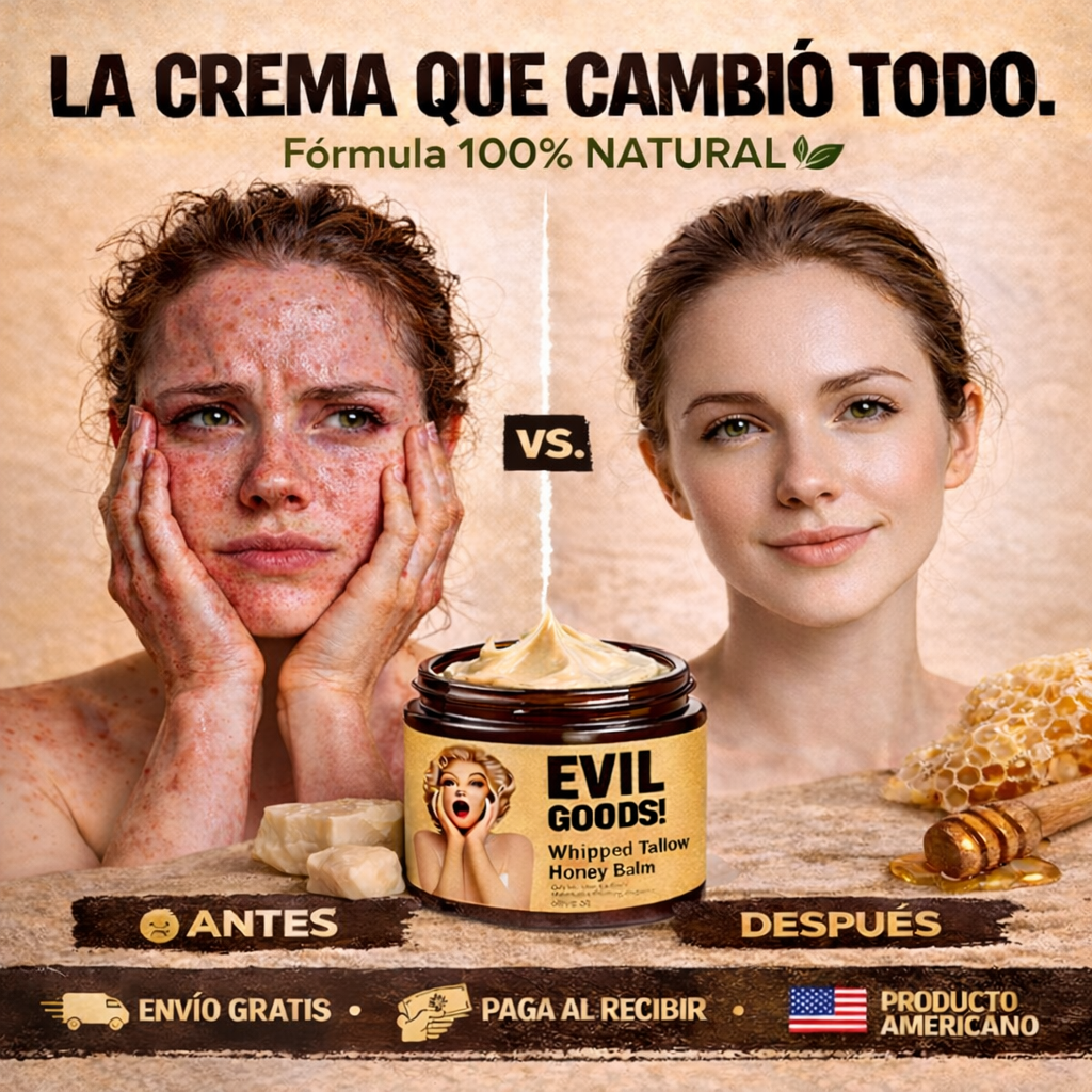 EVILGOODS™ | Bálsamo de sebo de res y miel que calma acné e irritación desde la raíz en 30 días
