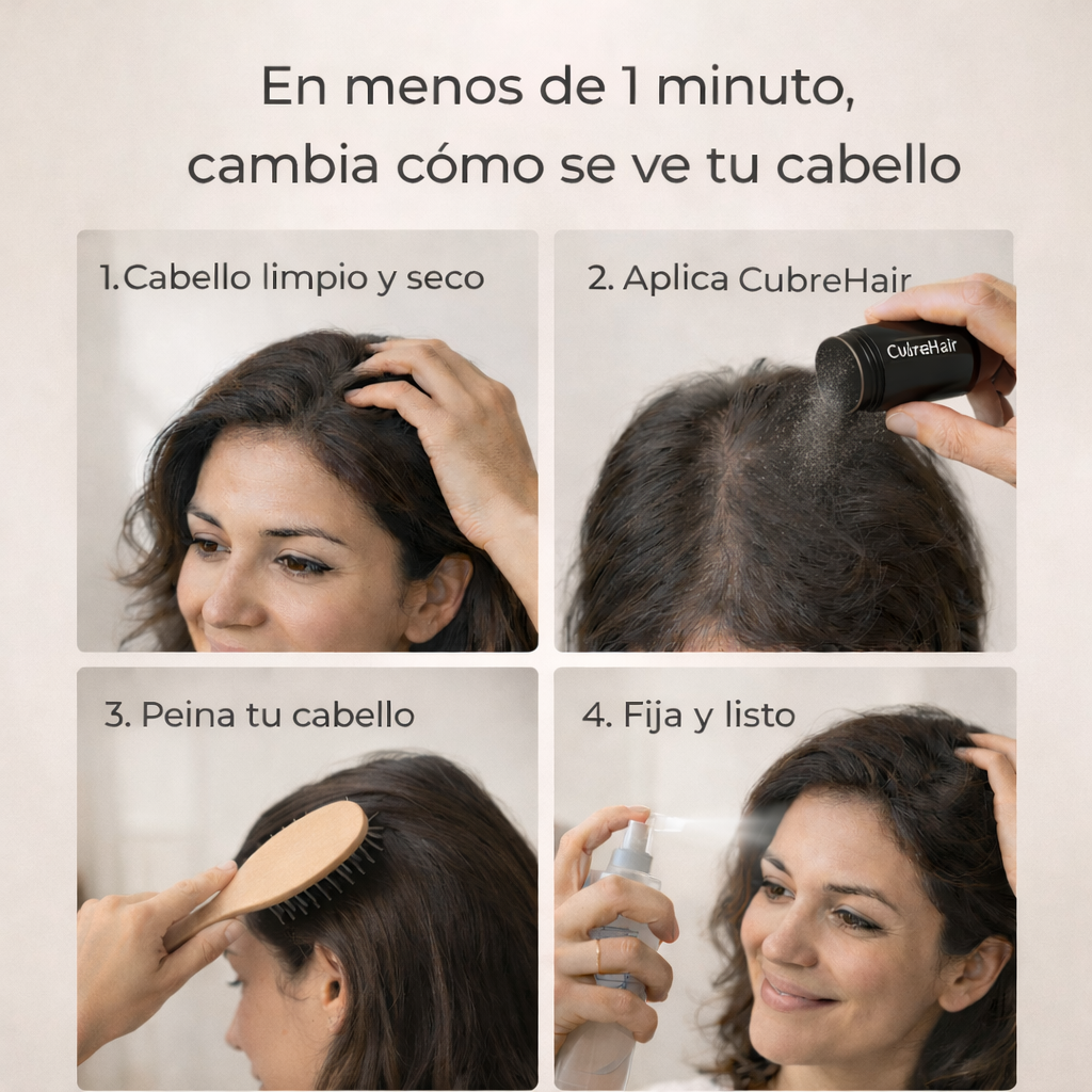 CubreHair™ - Recupera el control de cómo te ven en 5 segundos