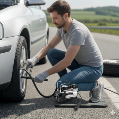 AirRescue Pro™ - Tu compresor portátil para resolver al instante