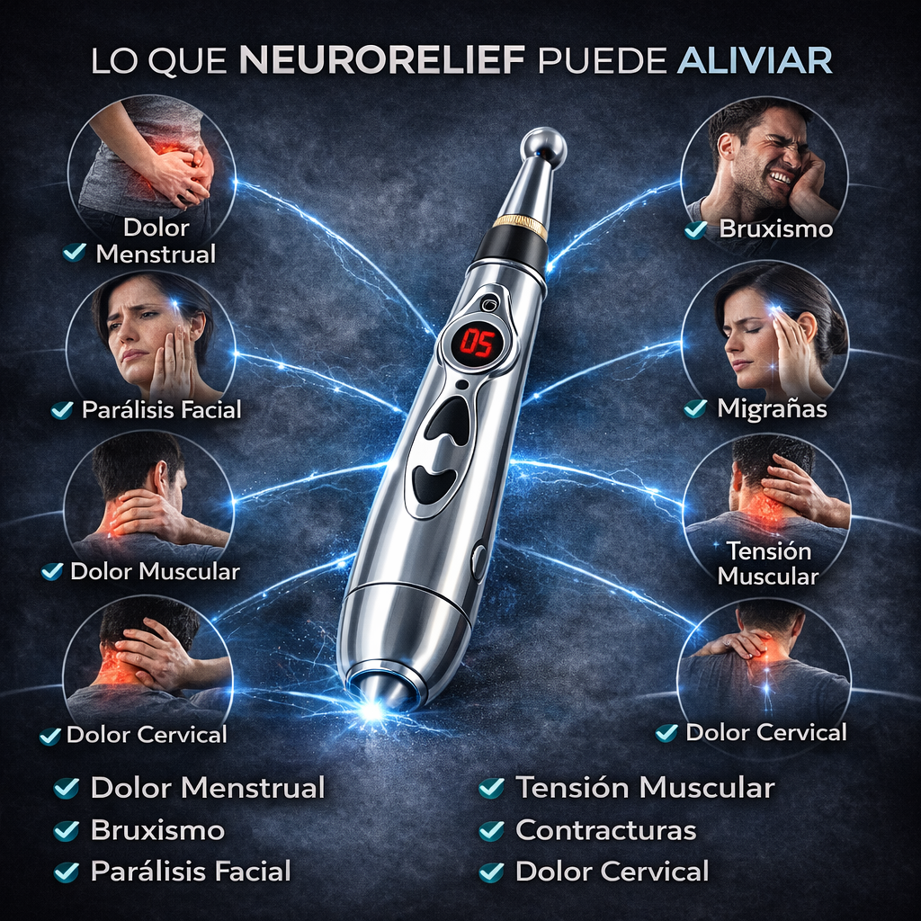 NeuroRelief™ - Alivio profundo para migrañas, bruxismo, estrés y tensión