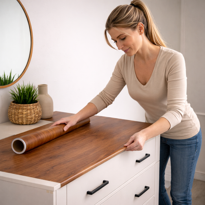 DecoWood™ 10M x 60CM - Renueva tu espacio espacio en 2 minutos sin maestros ni gastos exagerados