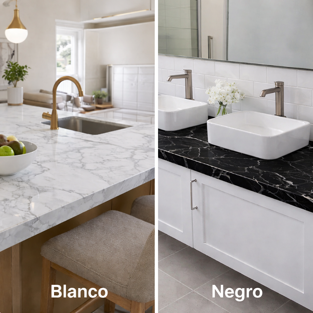 MarmoCover™ 6M x 60CM - Renueva tu espacio en 2 minutos sin maestros ni gastos exagerados