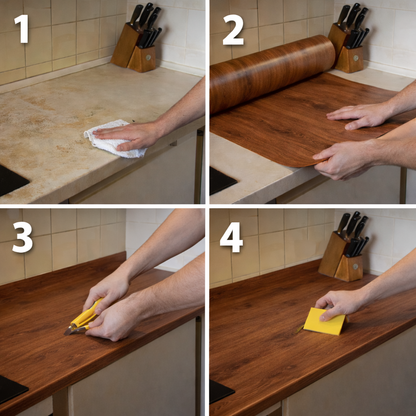 DecoWood™ 10M x 60CM - Renueva tu espacio espacio en 2 minutos sin maestros ni gastos exagerados