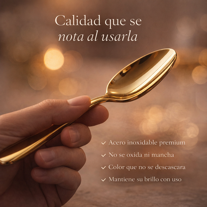 GoldenTouch™ Set 24 Piezas Premium — El detalle que hace que tu mesa se vea con intención