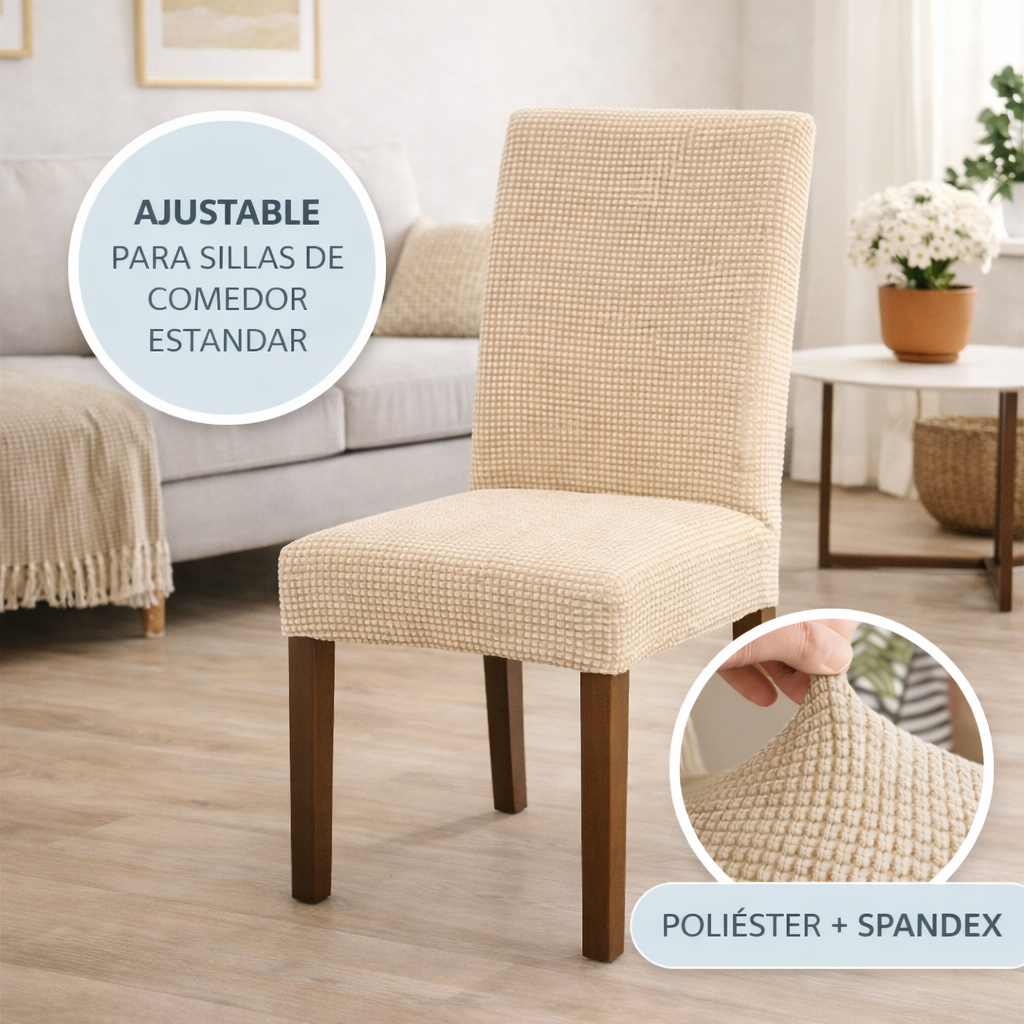 SeatCover™ Pack 6 Fundas - Renueva tu comedor en minutos, sin cambiarlo