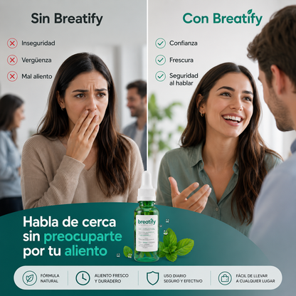 Breatify™ - Vuelve a hablar de cerca con confianza con solo 3 gotas