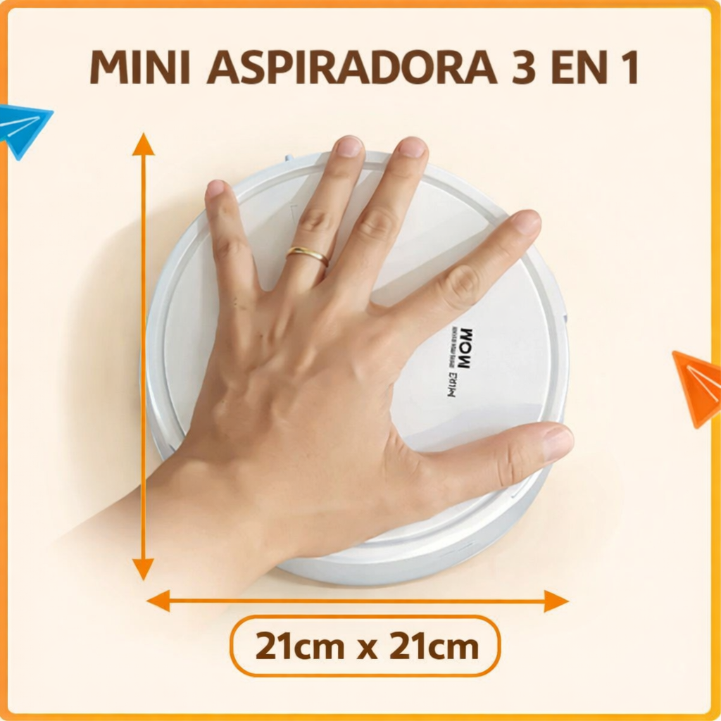 Mini AspiClean™ | 3 en 1 - Empieza a limpiar en segundos, sin que tengas que mover un dedo