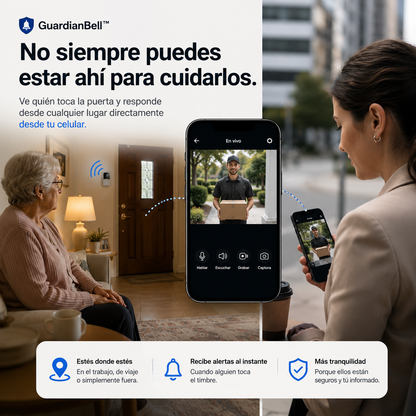 GuardianBell™ - Ve quién está afuera aunque no puedas estar ahí