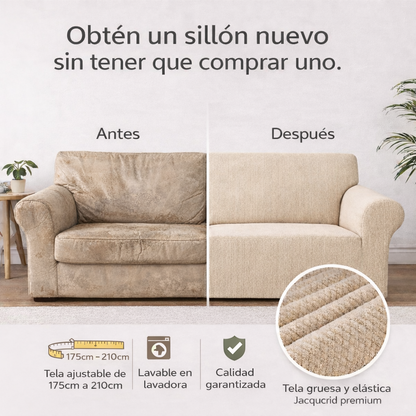 SofaCover™ 3 Cuerpos - Renueva tu sofá en minutos, sin cambiarlo.