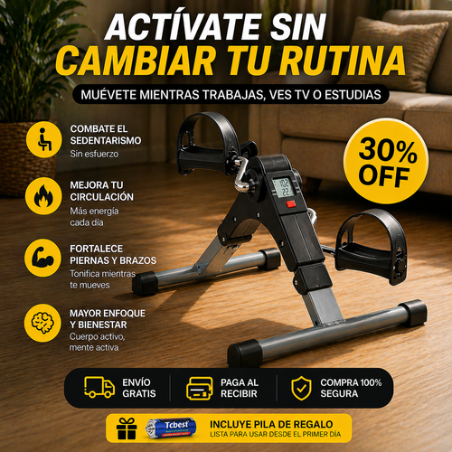 PedalMove™ - Activa tu cuerpo en solo 10 minutos al día, sin dejar tu escritorio ni cambiar tu rutina.