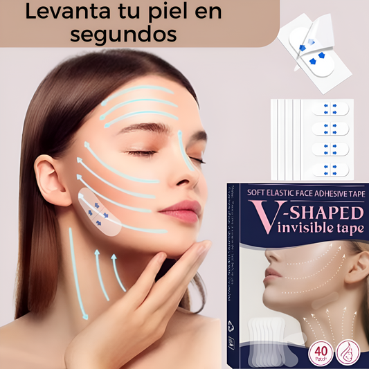 PACK 40 PARCHES/ ADHESIVOS DE LEVANTAMIENTO FACIAL INSTANTÁNEO