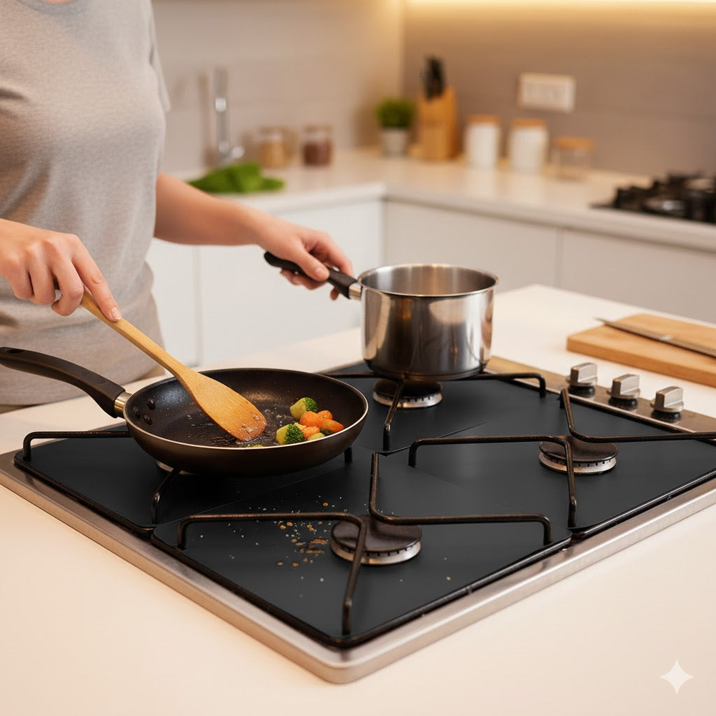 CleanSlide™ Pack de 4 - Olvídate de las salpicaduras de grasa y aceite en segundos